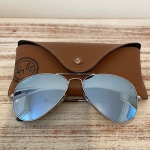 Ray Ban Aviator Mirror Sunglasses - Polarized
